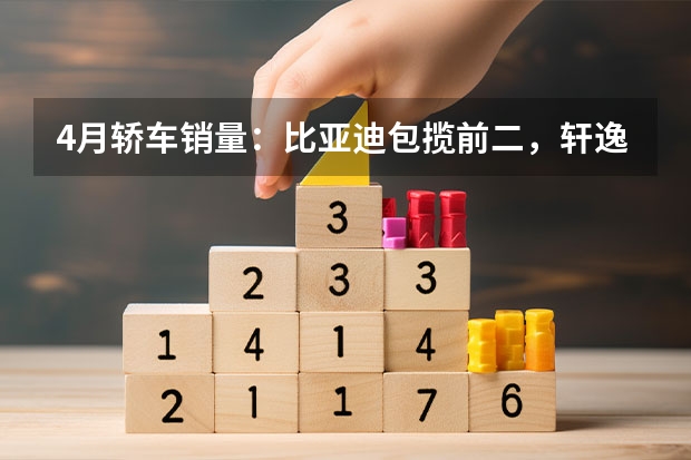 4月轿车销量：比亚迪包揽前二，轩逸屈居第三，雅阁销量大涨 十大名牌汽车排名