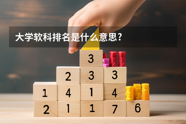 大学软科排名是什么意思?